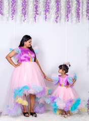 Unicorn Patch Work Mom and Daughter Dresses