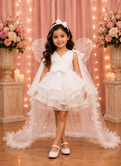 White Butterfly Theme Fairy Dress
