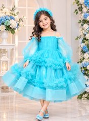 Elsa Princess Theme Dress With Hairband