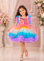Colorful Rainbow Theme Dress