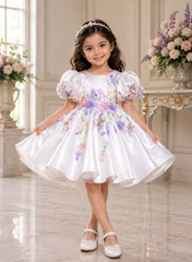 White Hand Embroidered Dress