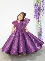 Wine Princess Ball Gown