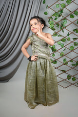 One Shoulder Indo Western Party Dress