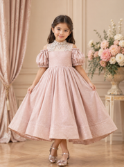 Embellished Cold Shoulder Princess Gown