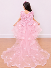 Pink Butterfly Theme Fairy Dress