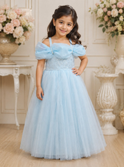 Cinderella Powder Blue Tulle Gown