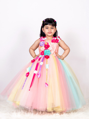 Colorful Unicorn Theme Gown