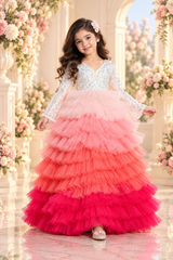 Candy Theme High Low Dress