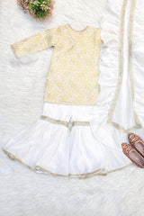 White Sharara Suit