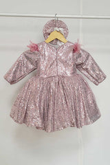 Blush Pink Sequins Dress