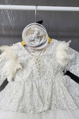 White Fairytale Dress with Big Bow