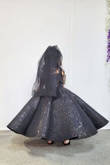 Black Ball Gown with Accessories