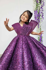 Wine Princess Ball Gown