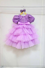 Lavender Ruffled Princess Dress
