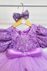 Lavender Ruffled Princess Dress