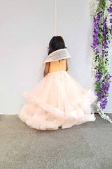 Light Orange Wiring Detailed Gown
