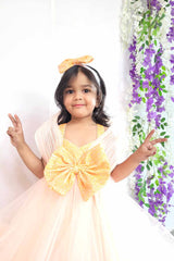 Light Orange Wiring Detailed Gown