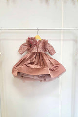 Hazel Nut Brown Color Princess Dress