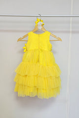 Sunflower Theme Net Gown