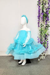 Elsa Princess Theme Dress With Hairband