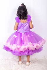 Purple and Pink Butterfly Dress