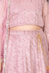 Pastel Pink Moonlight Lehenga Set