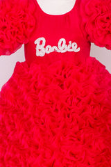 Barbie Ruffled Flare Organza Gown