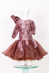 Coffee Brown Mermaid Style Gown
