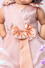 Light Peach Butterfly Dress