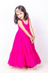 Magenta Pink Multi Styling Anarkali