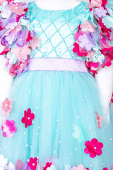 Sky Blue Garden Theme Dress