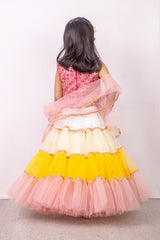 Haldi Special Colorful Lehenga Set
