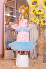 Pink and Blue Mermaid Dress