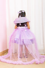 Lavender Net And Sequins Princess Dress