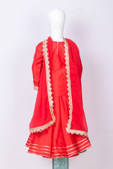 Red Silk Lehenga