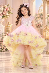 Pink and Yellow Cinderella Dress