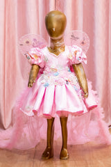 Pink Fairy Butterfly Party Dress for Girls