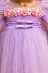 Lavender Floral Tulle Frock