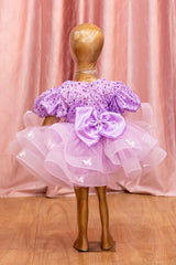 Lavender Layered Net Frock