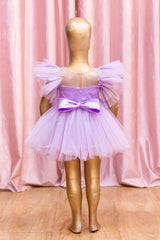Lavender Floral Tulle Frock