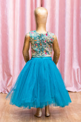 Kids Embroidered Skirt Top