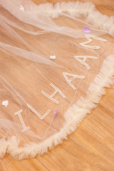 Off White and Wine Sequins Dress