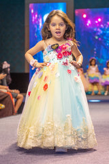 Beautiful Unicorn Theme High Low Gown