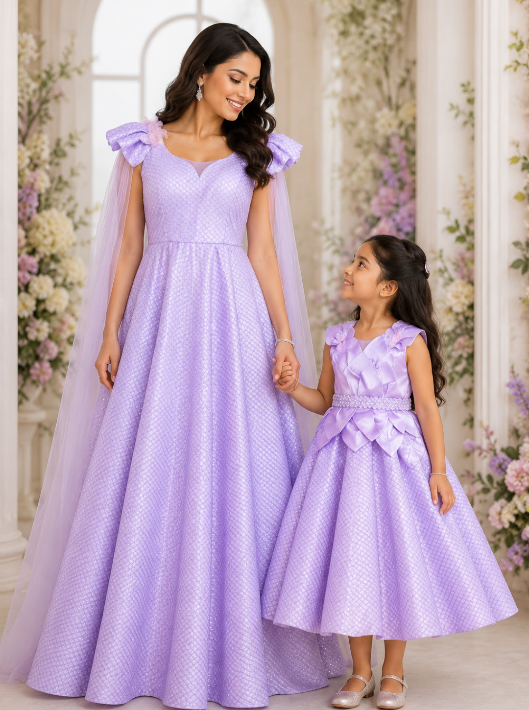 Lavender Luxe Pearl Gown Combo