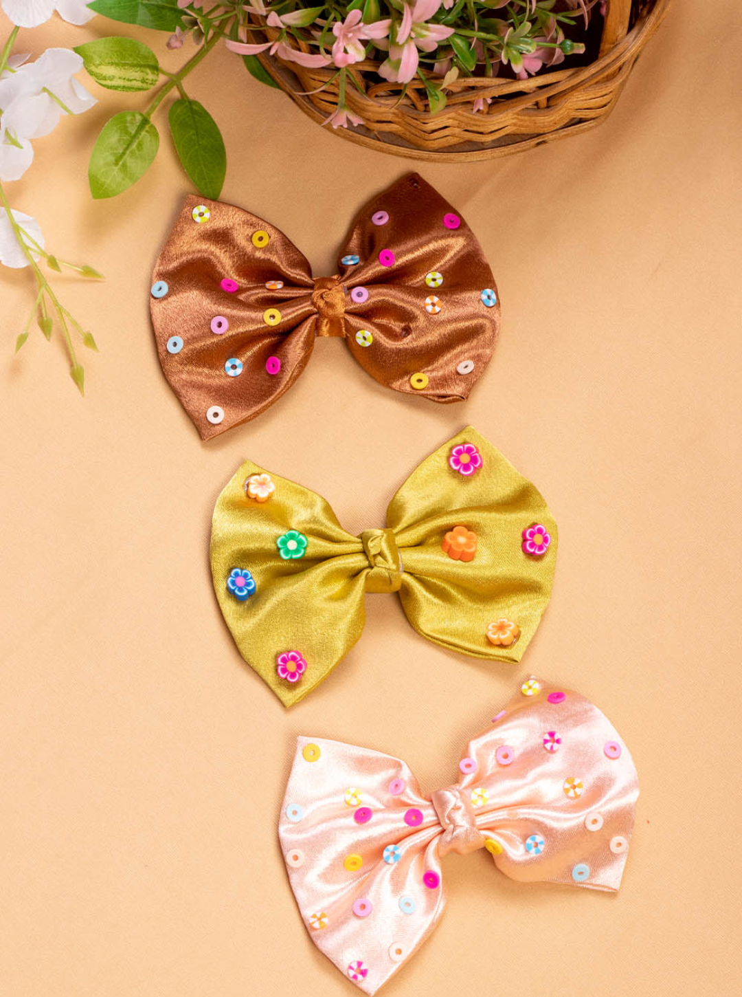 3 Piece Of Bow Hair Clips