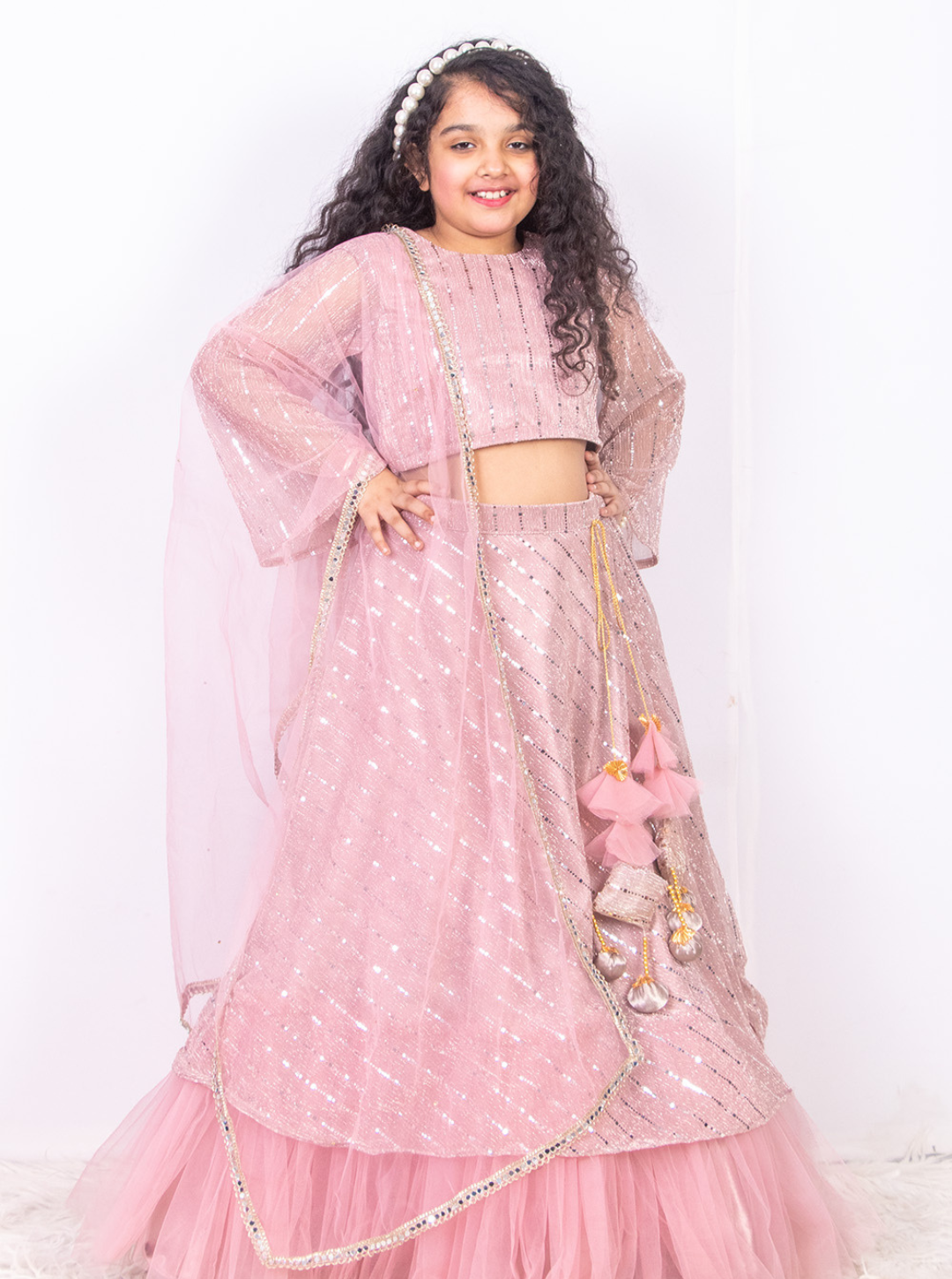 Pastel Pink Moonlight Lehenga Set