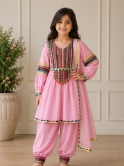 Pink and Vine Patiala Suit