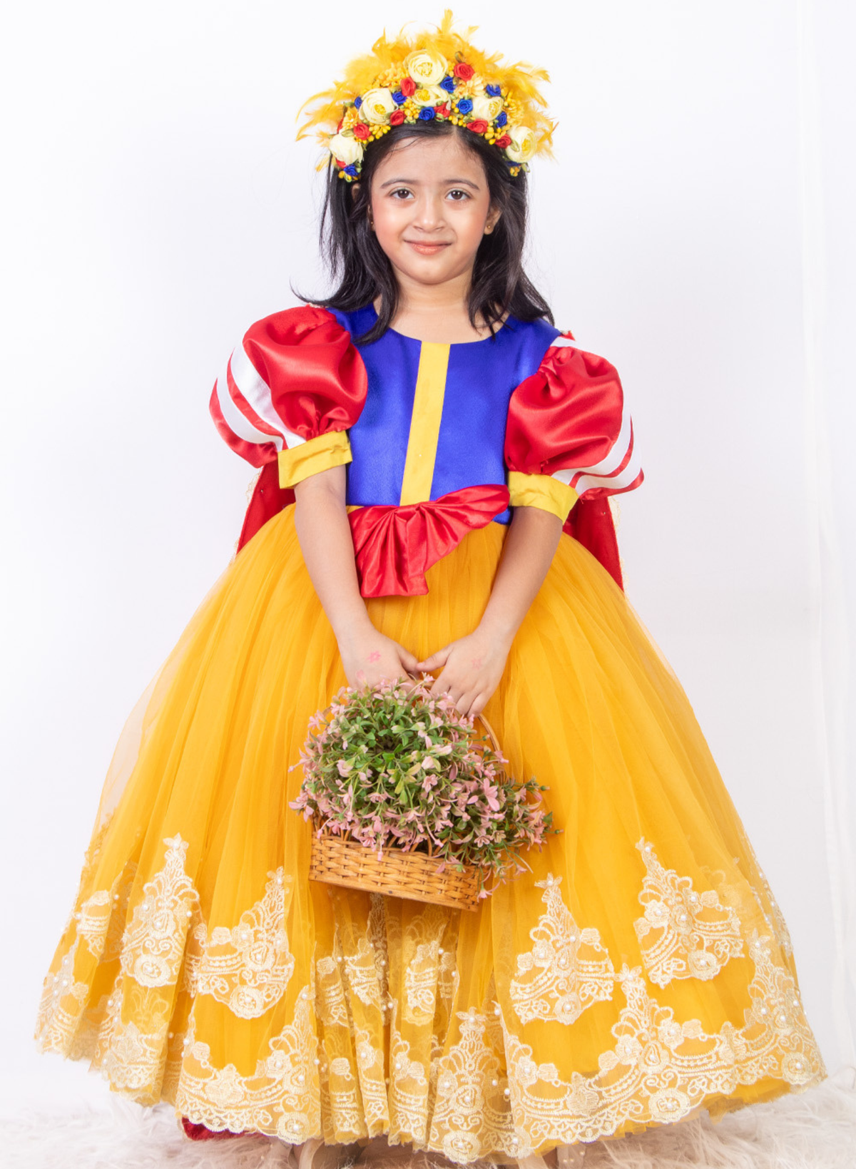 Princess Snow White Gown With Cape