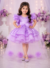 Lavender Color Birthday Dress