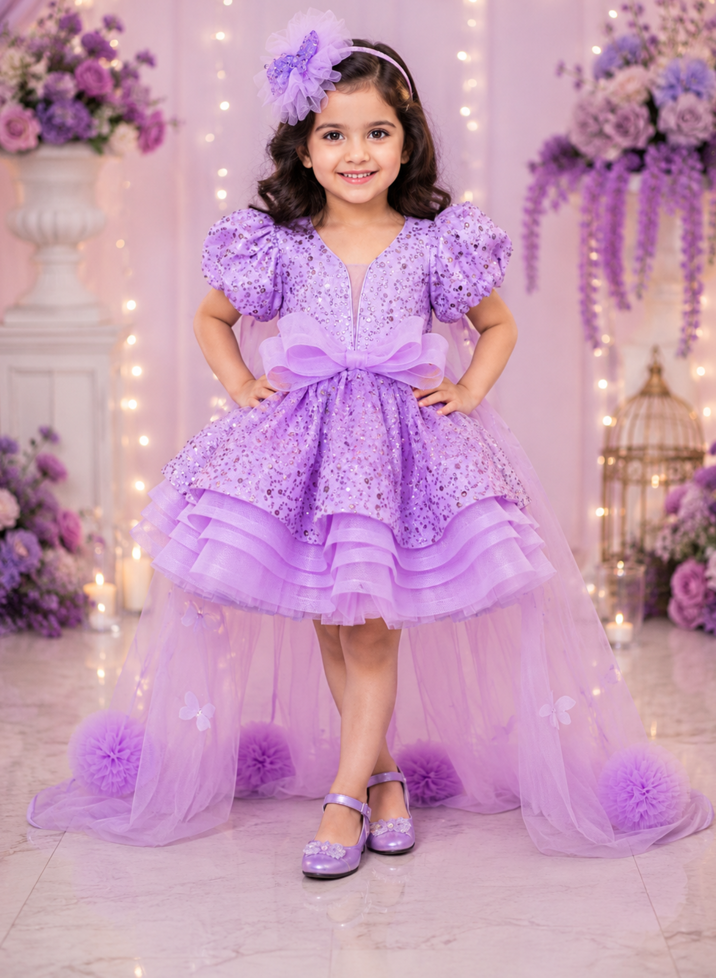 Lavender Trail Birthday Dress